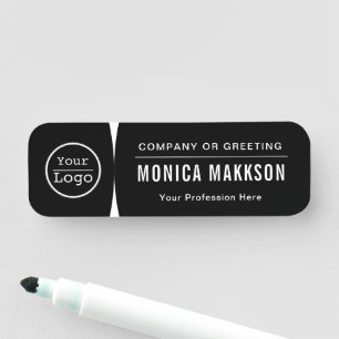 Etiqueta De Nome Logotipo Personalizado - Pino Magnético Ou De Segu