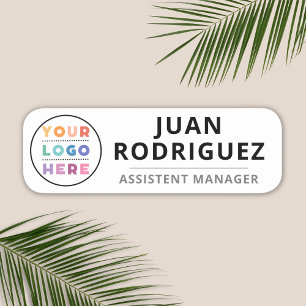 Etiqueta De Nome Logotipo Personalizado - Pino Magnético Ou De Segu