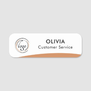 Etiqueta De Nome Logotipo Personalizado - Pino Magnético Ou De Segu