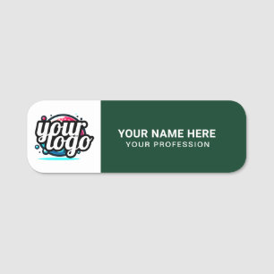 Etiqueta De Nome Logotipo personalizado Pino magnético ou de segura