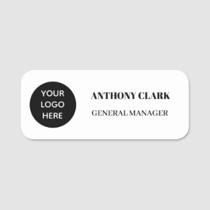 Etiqueta De Nome Logotipo personalizado Pino magnético ou de segura