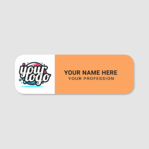 Etiqueta De Nome Logotipo personalizado Pino magnético ou de segura