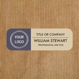 Etiqueta De Nome Logotipo profissional personalizado Funcionarios d