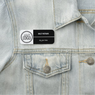 Etiqueta De Nome Logotipo Profissional Personalizado Nome do Funcio