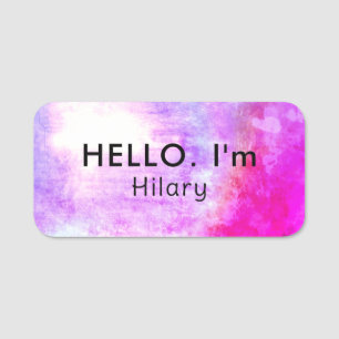 Etiqueta De Nome Magnético Puro Preto Preto-Quente Preto-Único