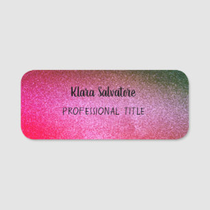 Etiqueta De Nome Magnifico brilho roxo moderno e elegante