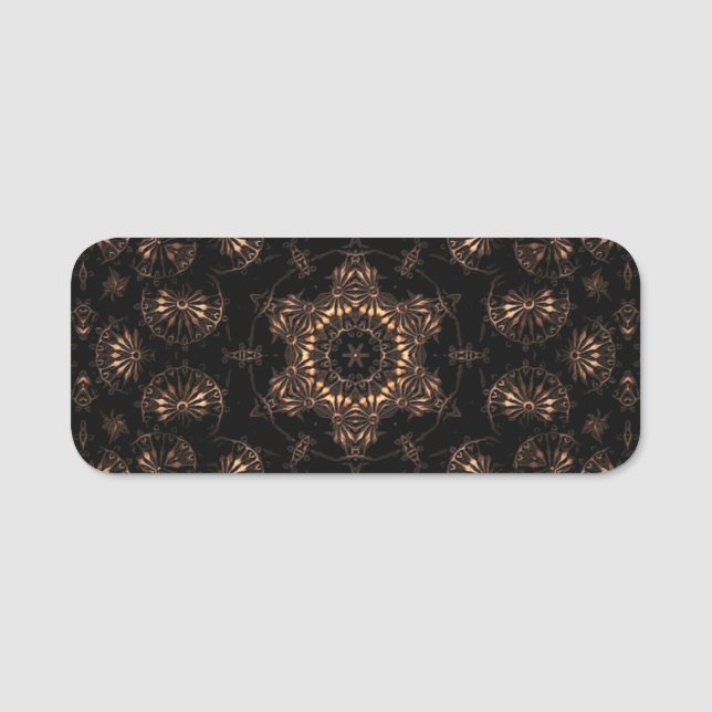 Etiqueta De Nome Mandala da Idade do Bronze (Frente)