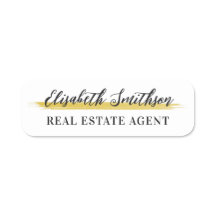 Modelo de Crachá de ID personalizado minimalista m