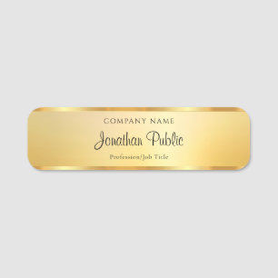 Etiqueta De Nome Modelo de Rótulo de Tipografia Elegante Glamour Do