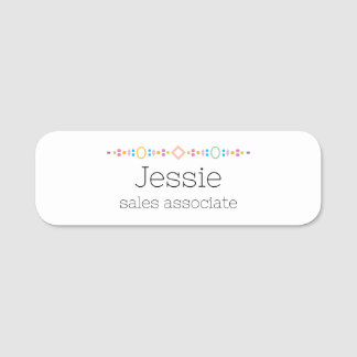 Etiqueta De Nome Modern and Simple Classic Name Tag