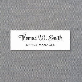 Etiqueta De Nome Modern Script Professional