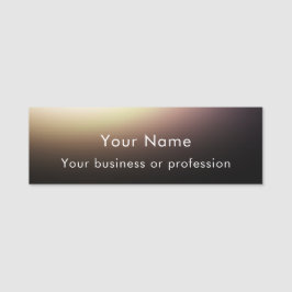 Etiqueta De Nome Moderno Estilo Personalizado Tecnologia Preta Prof