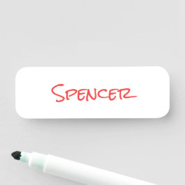 Etiqueta De Nome Monograma personalizado minimalista nome