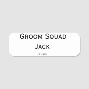 Etiqueta De Nome monograma simples personalizado adicione seu nome 