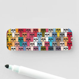 Etiqueta De Nome Monster Panda