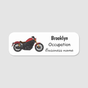 Etiqueta De Nome motocicleta legal