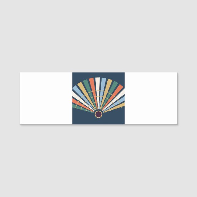 Etiqueta De Nome Neo Deco Fan grafisches (Frente)
