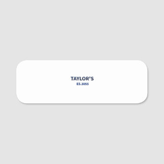 Etiqueta De Nome Nome da família Taylor - Personalizado "Est. 2025