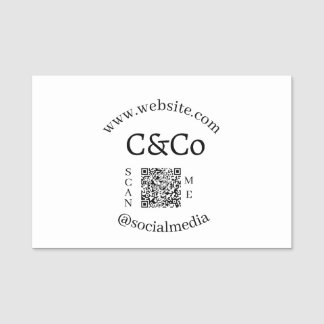 Etiqueta De Nome nome da letra do logotipo empresa mídia social sit