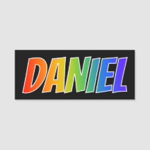 Nome "DANIEL": Coloração do arco-íris do