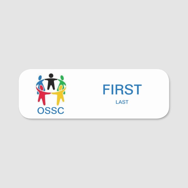 Etiqueta De Nome Nome do logotipo (Frente)