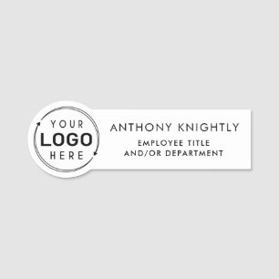 Etiqueta De Nome Nome do logotipo Departamento de título
