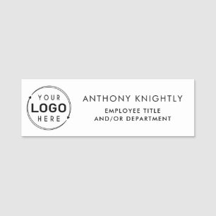 Etiqueta De Nome Nome do logotipo Departamento de título