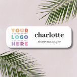 Etiqueta De Nome Nome e cargo do logotipo da empresa magnética<br><div class="desc">Procurando nomes de etiqueta de marca para seus funcionários? Confira este Nome de etiqueta do Nome do Funcionário e Título do Trabalho do Logotipo Magnético da Empresa. Você pode adicionar seu logotipo e detalhes muito facilmente ou personalizar fontes e cores ainda mais usando a ferramenta design. Feliz branding!</div>