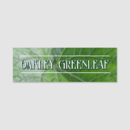 Etiqueta De Nome Nome e imagem personalizados de detalhes de folha