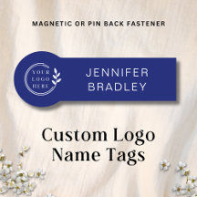 Nome personalizado do logotipo simples Royal Blue 