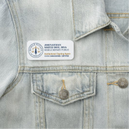 Etiqueta De Nome Notário Móvel Personalizado Assinatura Legal Marin