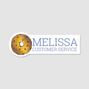 Etiqueta De Nome Odontologia de Rosquinha de Bolo de Aroma