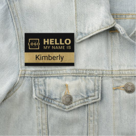 Etiqueta De Nome Olá Meu Nome É - Nome De Funcionário Comercial Per
