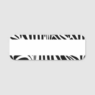 Etiqueta De Nome Padrão zebra