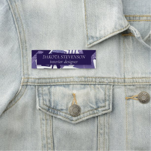 Etiqueta De Nome Paixão Roxo legal Marcas em forma de Abstrato 9