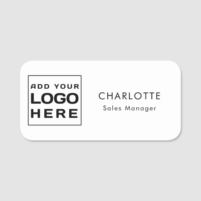 Etiqueta De Nome Personalização do Funcionarios para funcionários d (Frente)