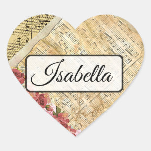 Etiqueta de nome personalizada das notas musicais