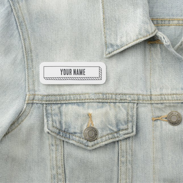 Etiqueta de Nome Personalizada – Rótulo Desenhado  (In Situ)