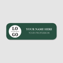 Etiqueta de Nome Personalizado para Funcionário