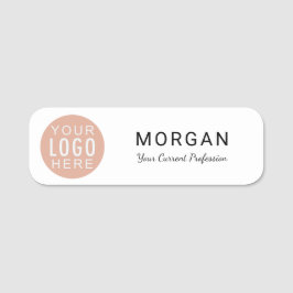 Etiqueta De Nome Personalizado para o Logotipo Empresarial Moderno
