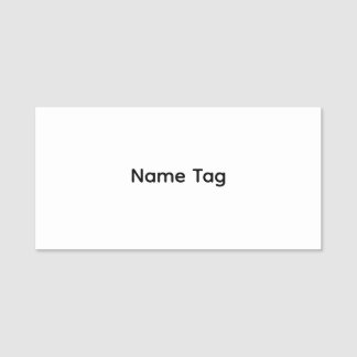Etiqueta De Nome Personalizado Simples | Placa Clássica de Nome