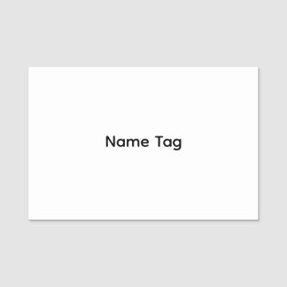 Etiqueta De Nome Personalizado Simples | Placa de Nome Clássica