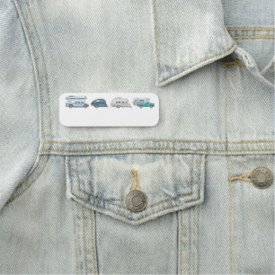 Etiqueta De Nome Personalizar esta Recriação de Trailer de Campanha