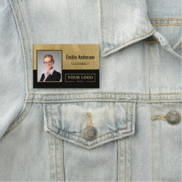 Etiqueta De Nome Personalizar logotipo corporativo Foto do funcioná