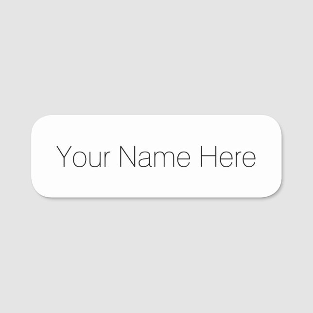 Etiqueta De Nome Personalize! (Frente)
