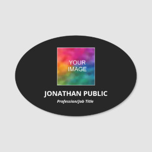 Etiqueta De Nome Personalize aqui o logotipo da sua empresa comerci