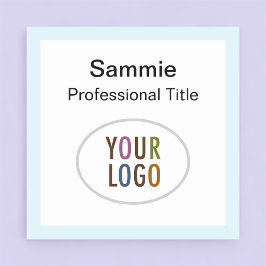 Etiqueta De Nome Pino ou Magnético do Logotipo do Crachá de Nome Az