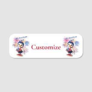 Etiqueta De Nome Pintinho All-American Thunder_Cove