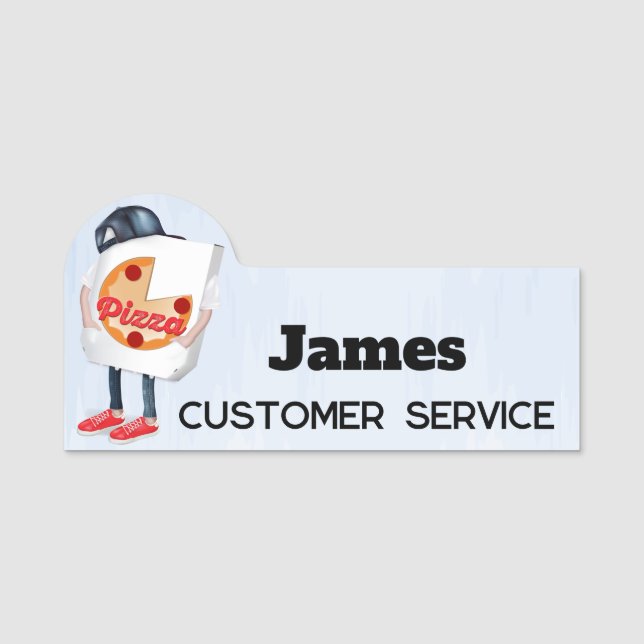Etiqueta De Nome Pizza (Frente)