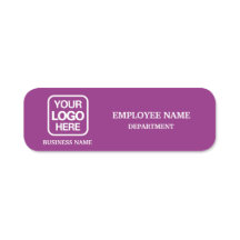 Placa de Identificação de Negócios Magenta Moderna